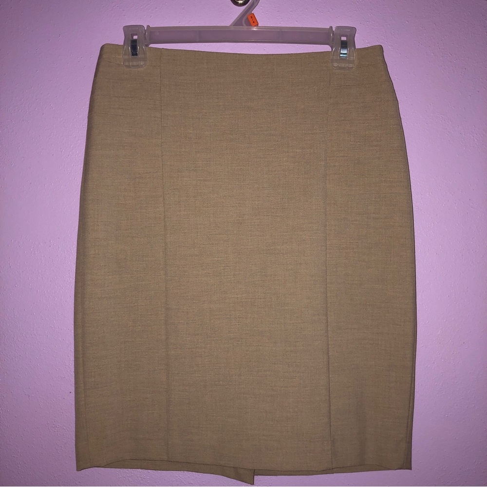 The Limited A line Knee Length Skirt- Khaki color Size 4